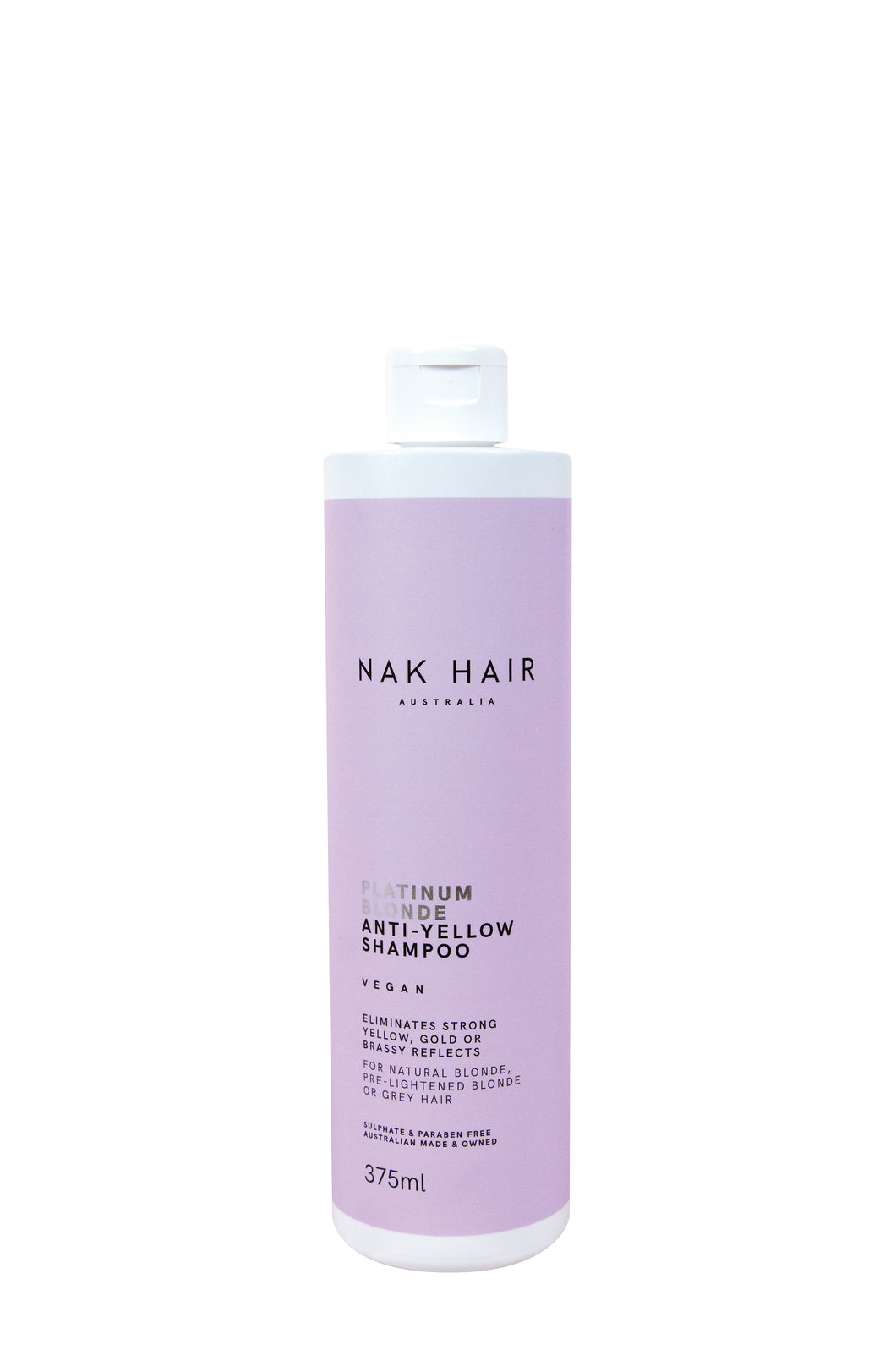 NAK PLATNIUM BLONDE ANTI-YELLOW Shampoo 375ml